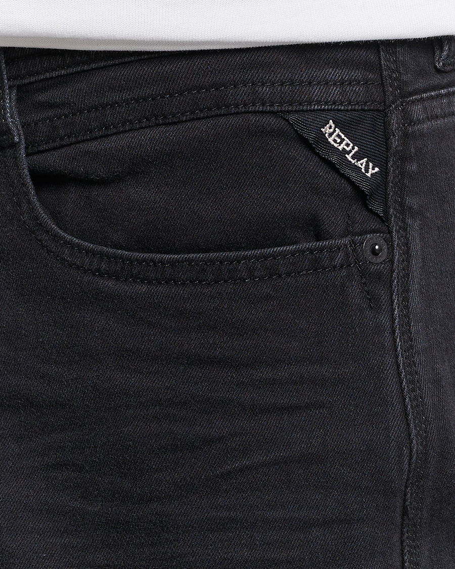 Homme | Jeans | Replay | Rocco Tapered Stretch Jeans Washed Black