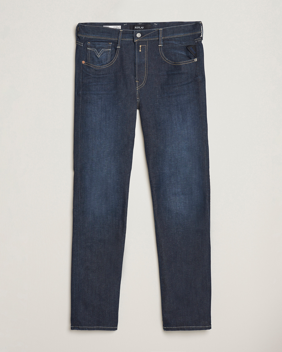 Homme | Jeans | Replay | Anbass Hyperflex Re-Used Jeans Dark Blue