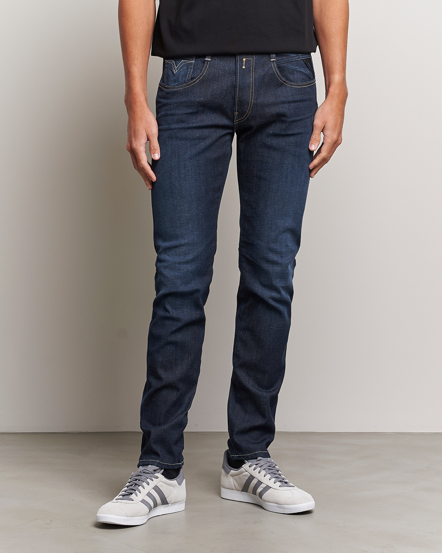 Homme | Jeans | Replay | Anbass Hyperflex Re-Used Jeans Dark Blue