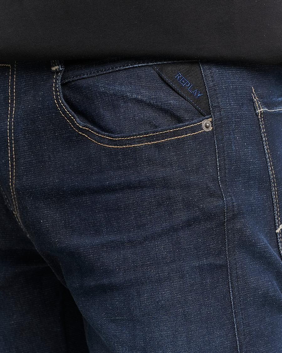 Homme | Jeans | Replay | Anbass Hyperflex Re-Used Jeans Dark Blue