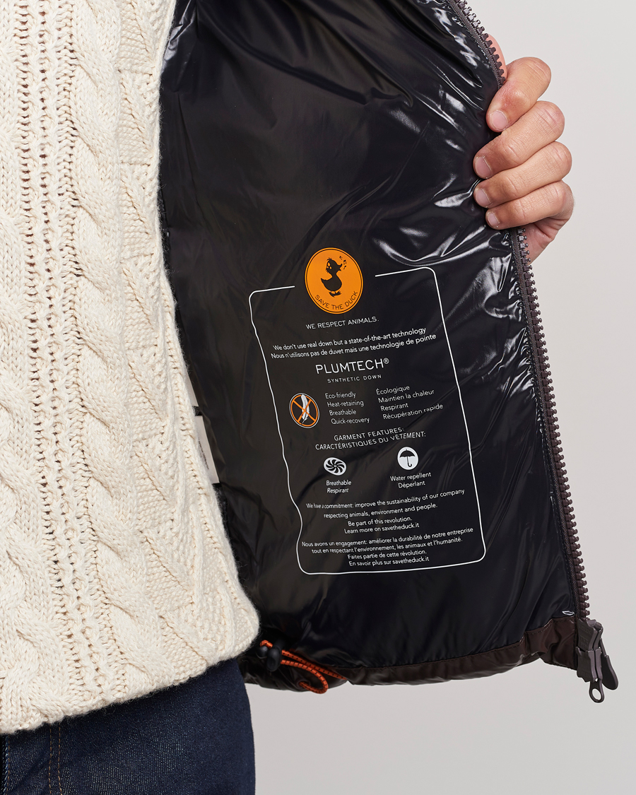 Homme | Manteaux Et Vestes | Save The Duck | Edgard Padded Puffer Brown Black