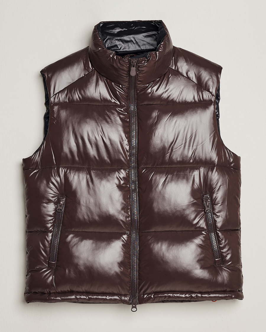 Homme | Manteaux Et Vestes | Save The Duck | Ailantus Padded Puffer Vest Brown Black