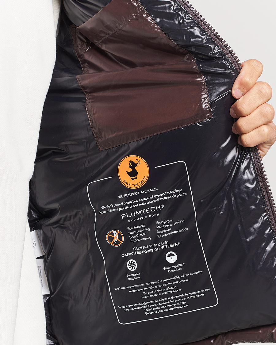 Homme | Manteaux Et Vestes | Save The Duck | Ailantus Padded Puffer Vest Brown Black