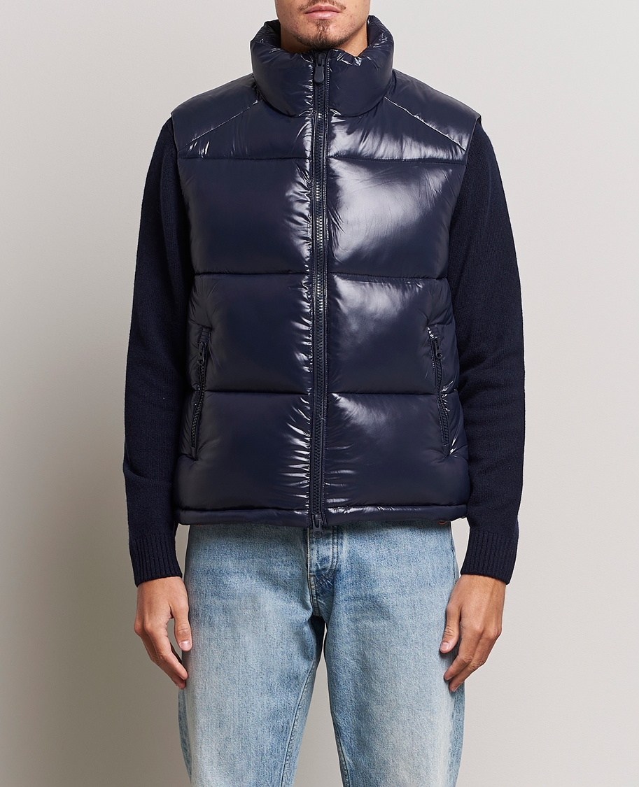 Homme | Manteaux Et Vestes | Save The Duck | Ailantus Padded Puffer Vest Blue Black