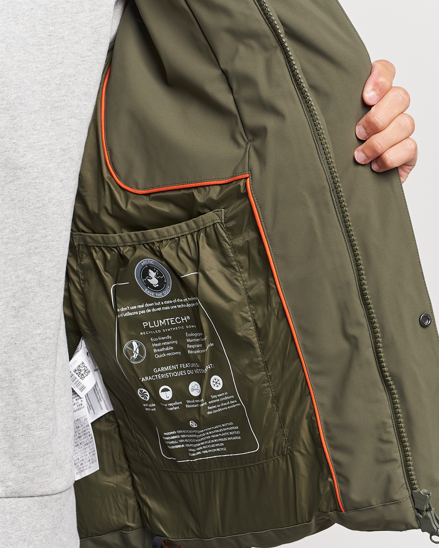 Homme | Manteaux Et Vestes | Save The Duck | Alter Short Arctic Parka Laurel Green