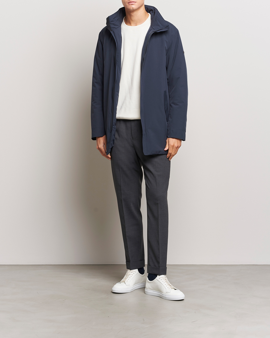 Homme | Manteaux Et Vestes | Scandinavian Edition | Town Waterproof Lightweight Coat Midnight Blue