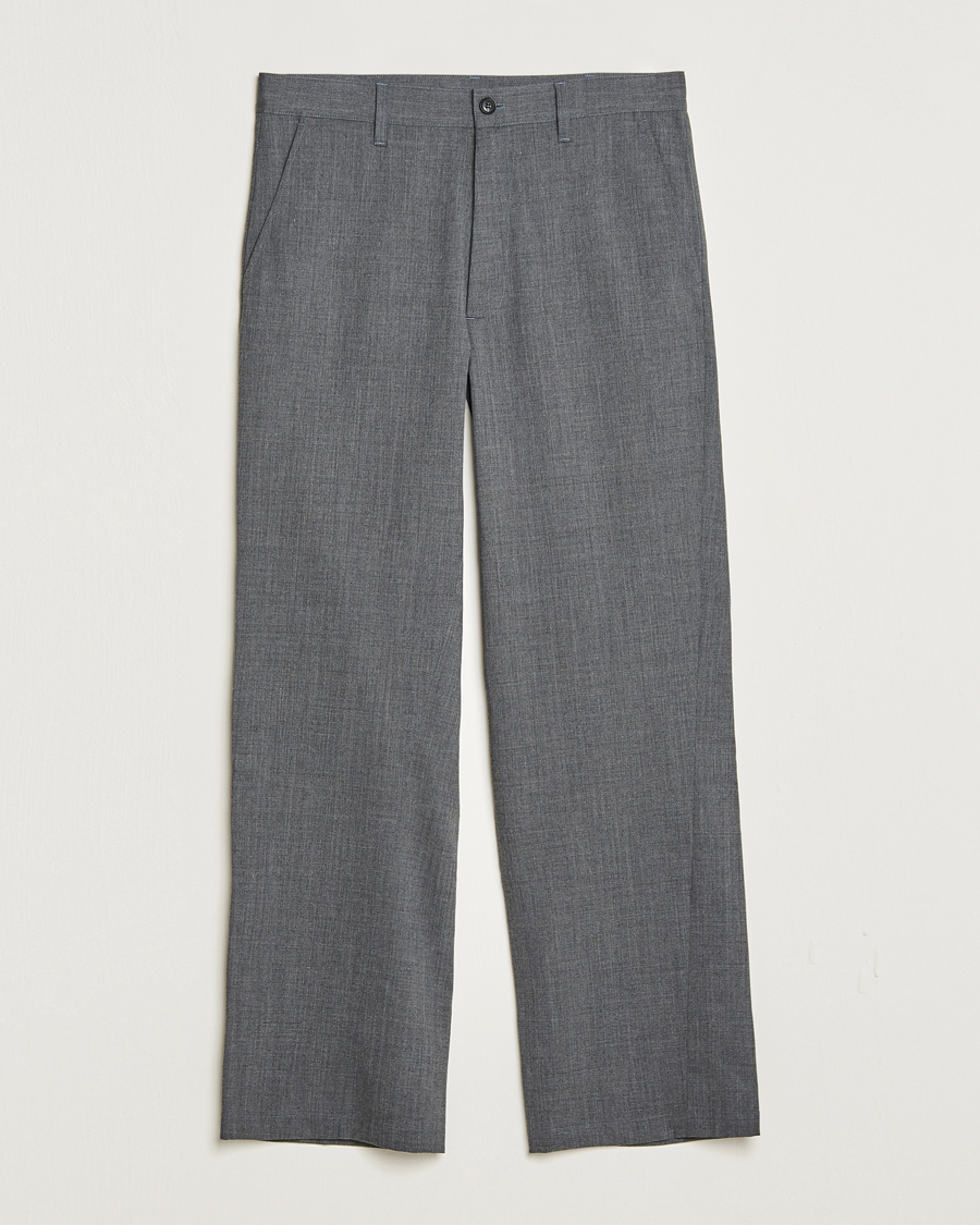 Homme | Pantalons | Sunflower | Wide Twist Wool Trousers Grey Melange