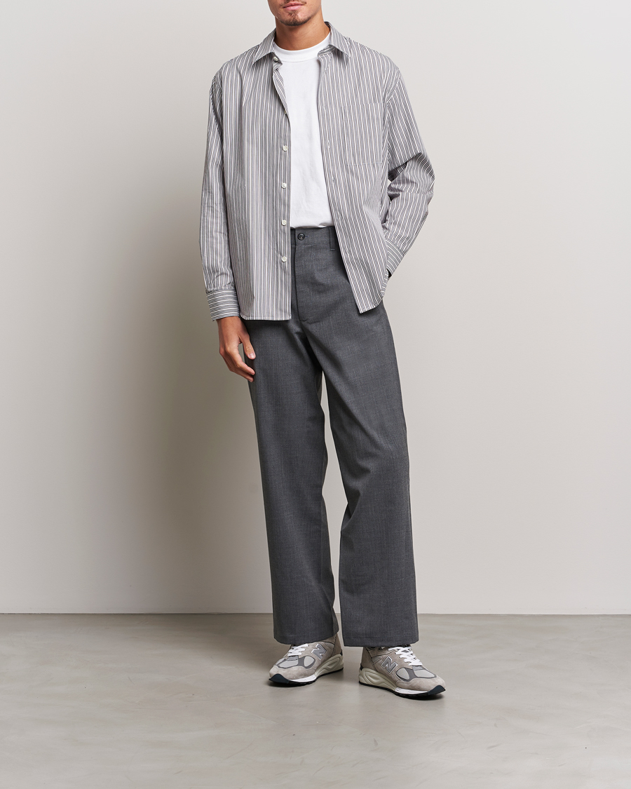 Homme | Pantalons | Sunflower | Wide Twist Wool Trousers Grey Melange