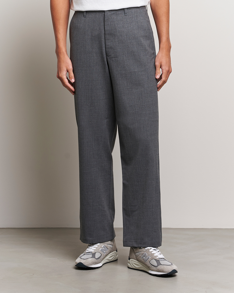 Homme | Pantalons | Sunflower | Wide Twist Wool Trousers Grey Melange