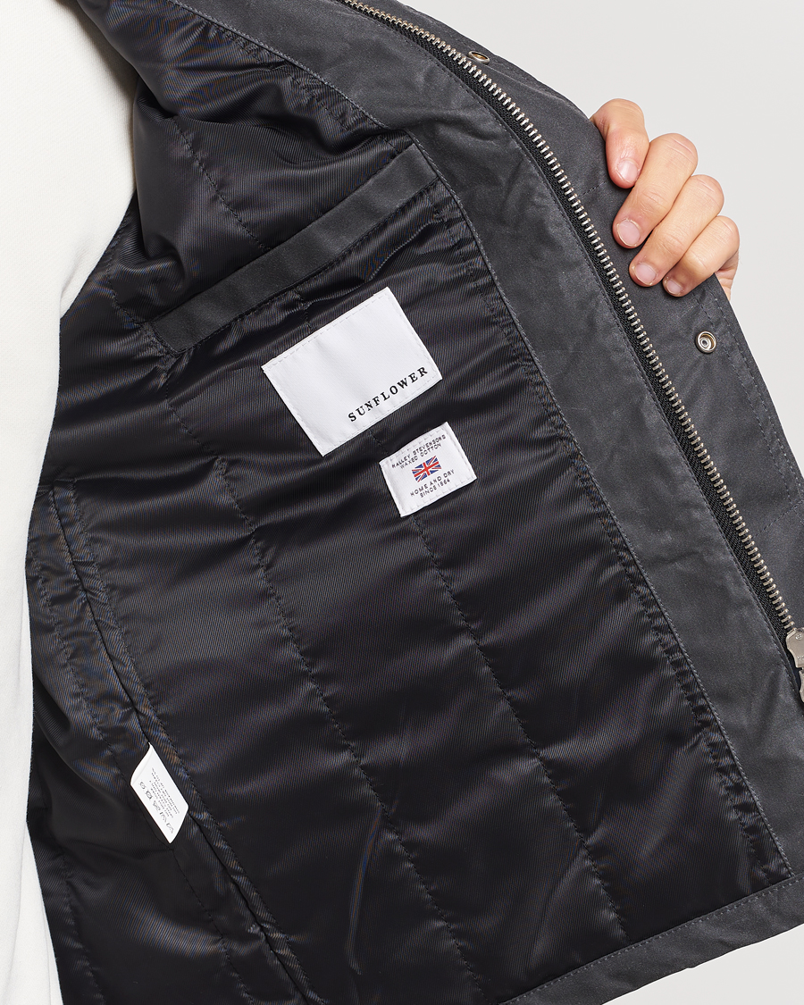 Homme | Manteaux Et Vestes | Sunflower | Waxed Short Jacket Black