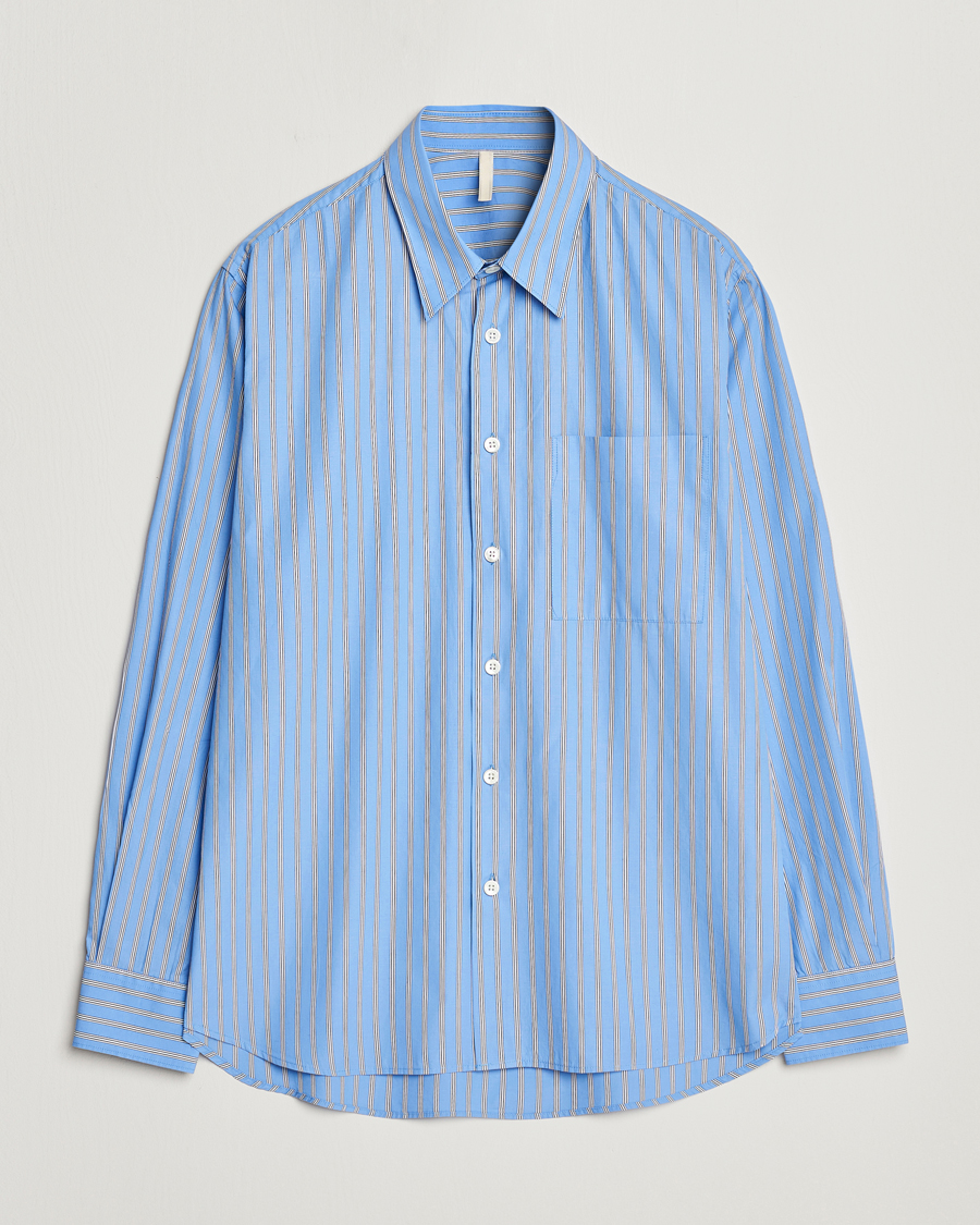Homme | Chemises | Sunflower | Ace Poplin Casual Shirt Light Blue