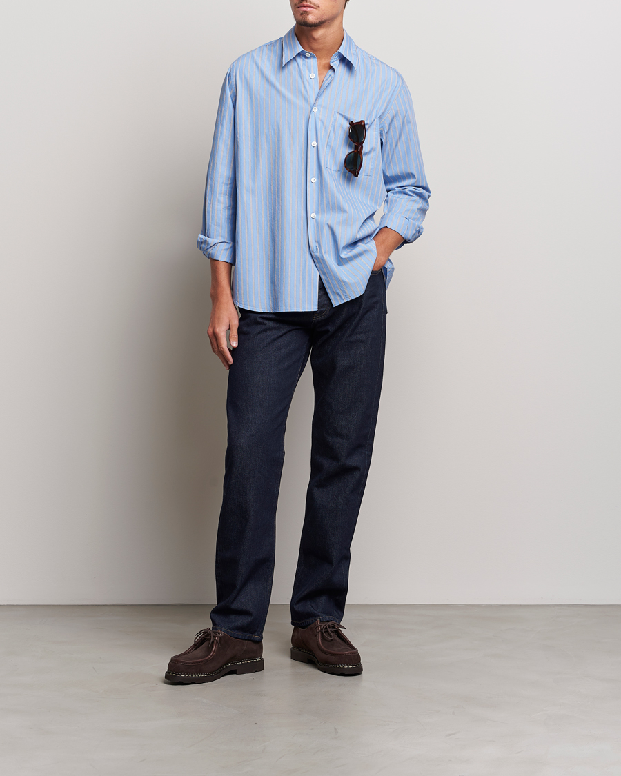 Homme | Chemises | Sunflower | Ace Poplin Casual Shirt Light Blue
