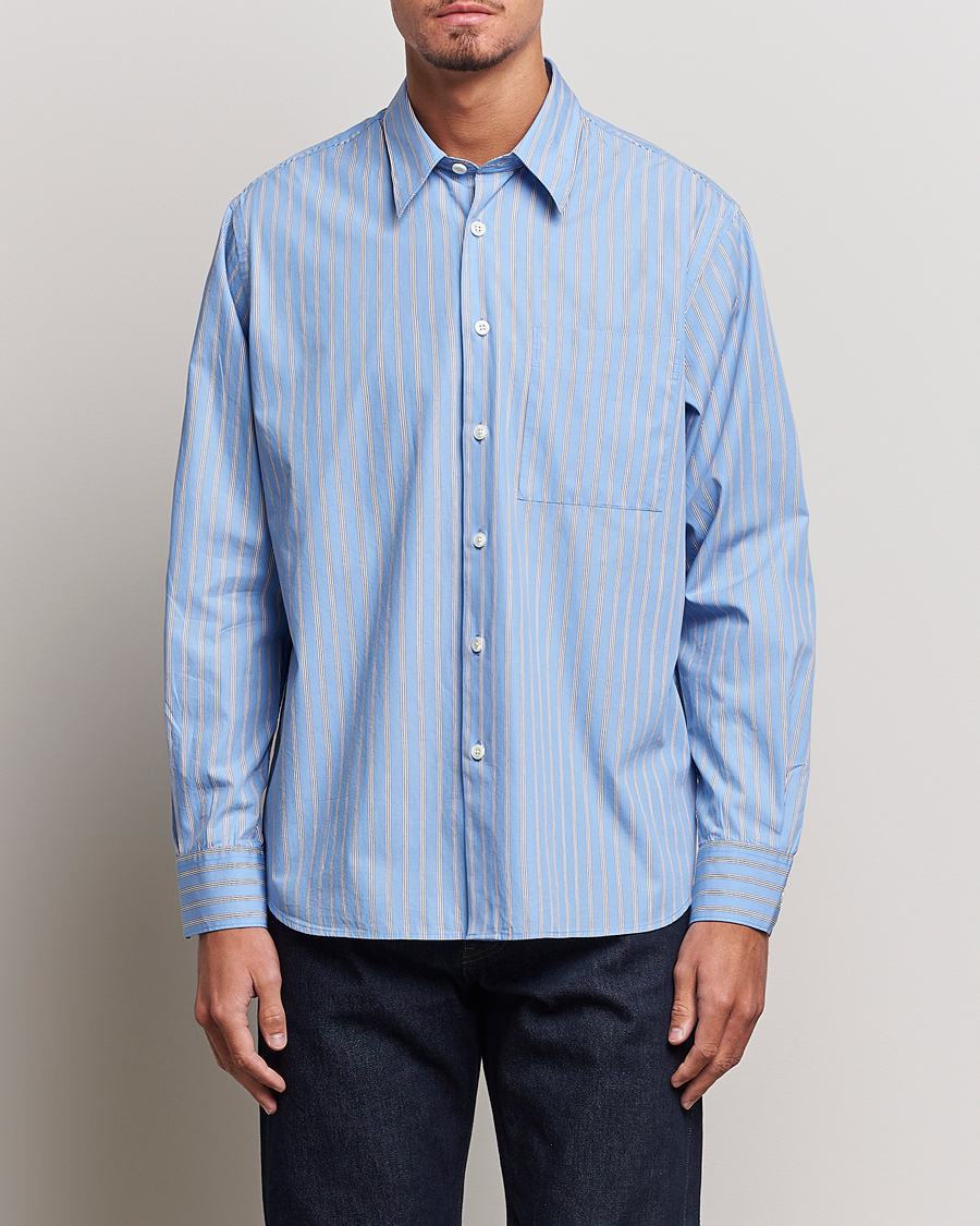 Homme | Chemises | Sunflower | Ace Poplin Casual Shirt Light Blue