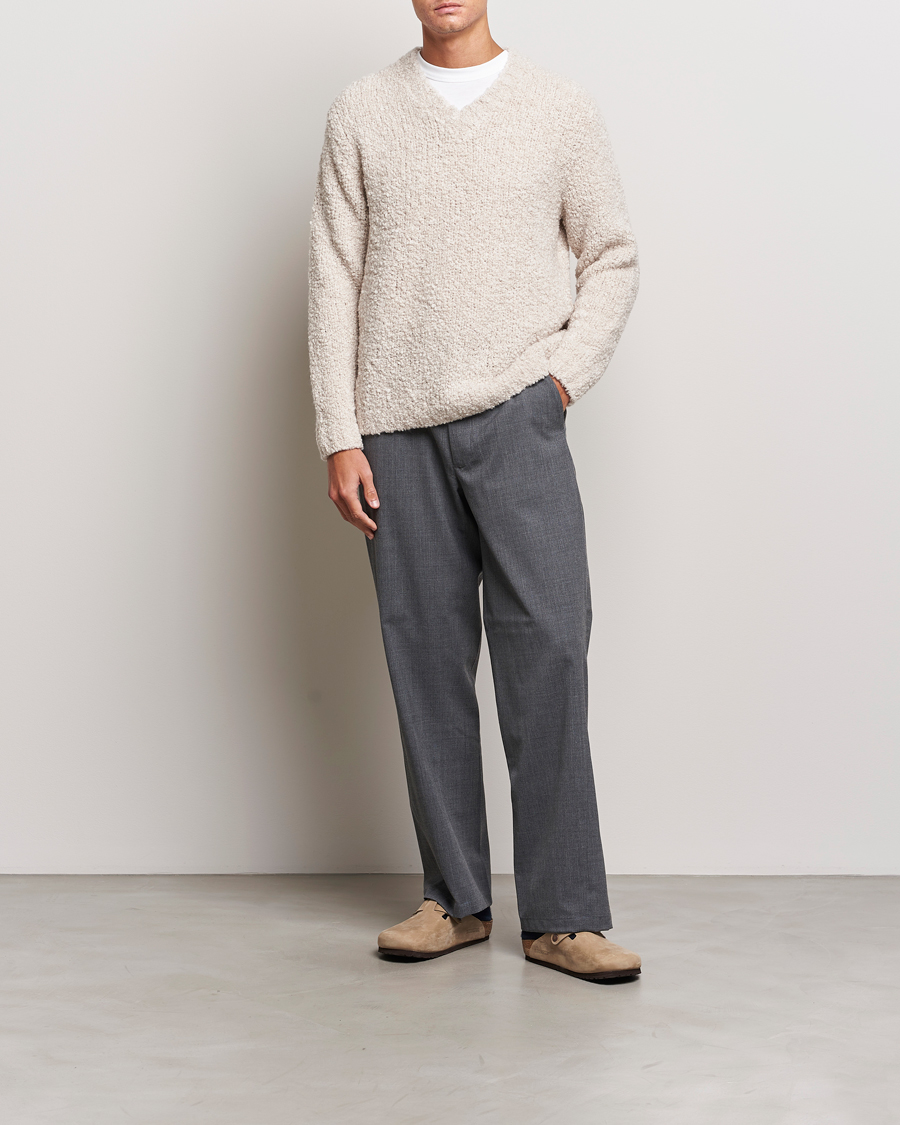 Homme | Pulls Et Tricots | Sunflower | Aske Boucle Sweater Off White