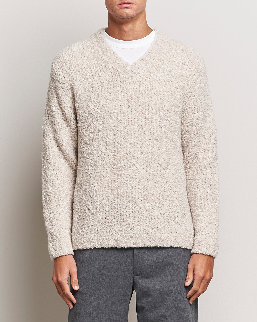 Homme | Pulls Et Tricots | Sunflower | Aske Boucle Sweater Off White