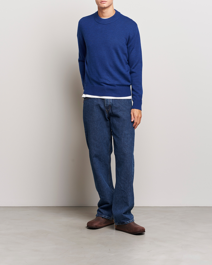 Homme | Pulls Et Tricots | Sunflower | Moon Merino Sweater Blue
