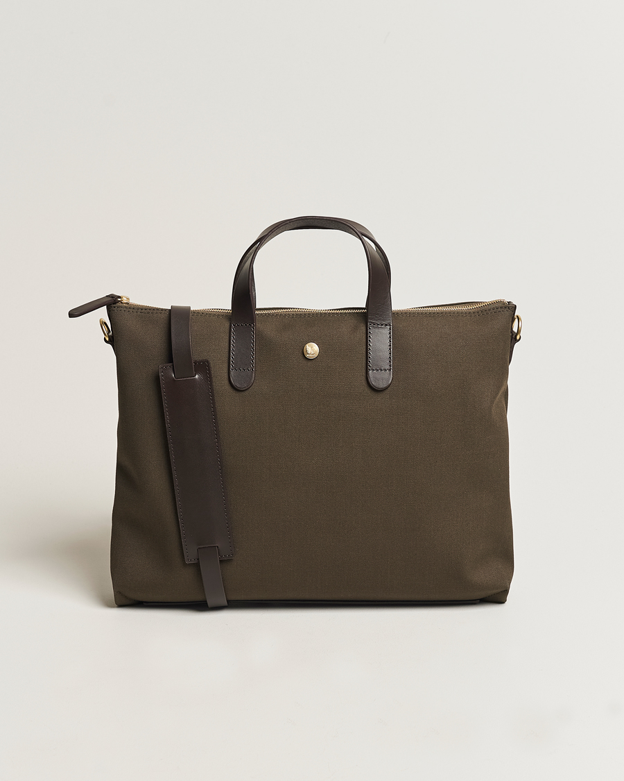 Homme | Sacs | Mismo | MismoM/S Canvas Slim BriefArmy/Dark Brown