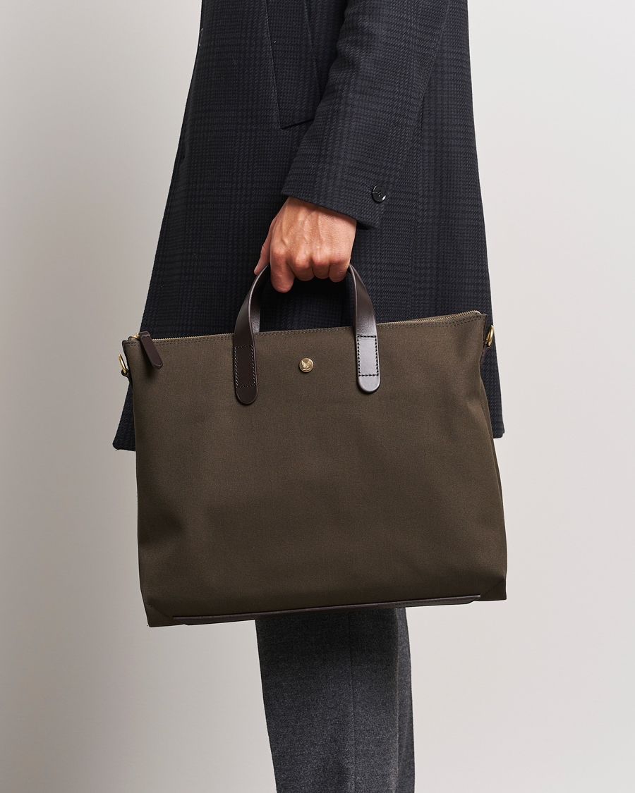 Homme | Sacs | Mismo | MismoM/S Canvas Slim BriefArmy/Dark Brown