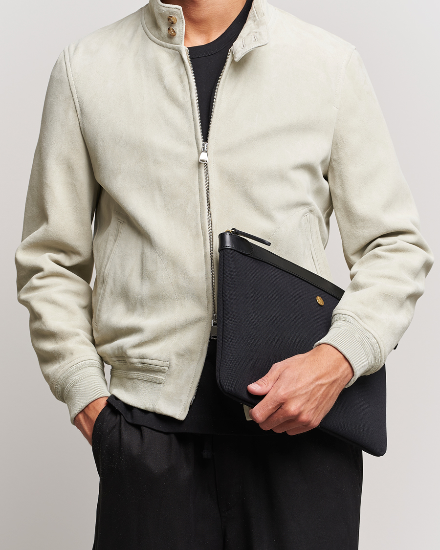 Homme | Mismo M/S Nylon Pouch Large Coal/Black | Mismo | M/S Nylon Pouch Large Coal/Black