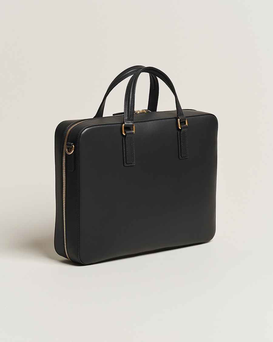 Homme | Mismo Morris Full Grain Leather Briefcase Black | Mismo | Morris Full Grain Leather Briefcase Black