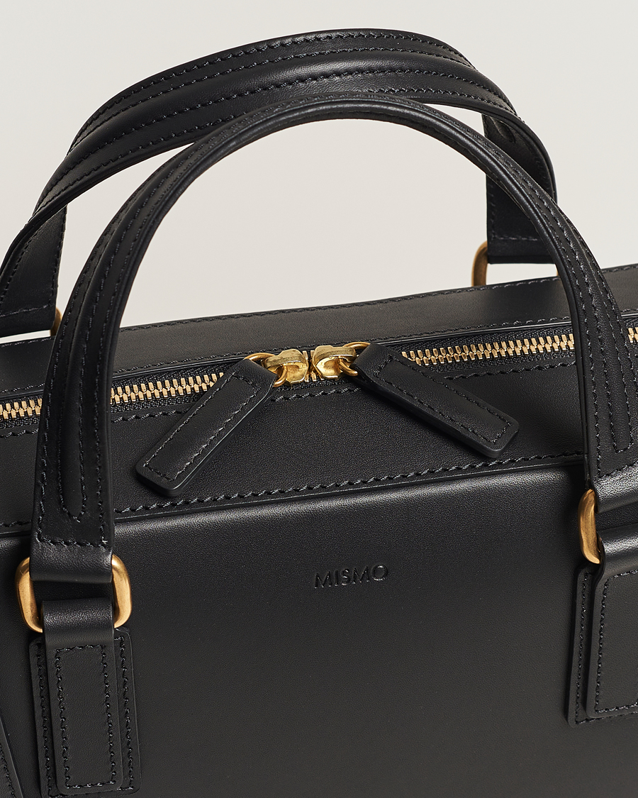 Homme | Mismo Morris Full Grain Leather Briefcase Black | Mismo | Morris Full Grain Leather Briefcase Black