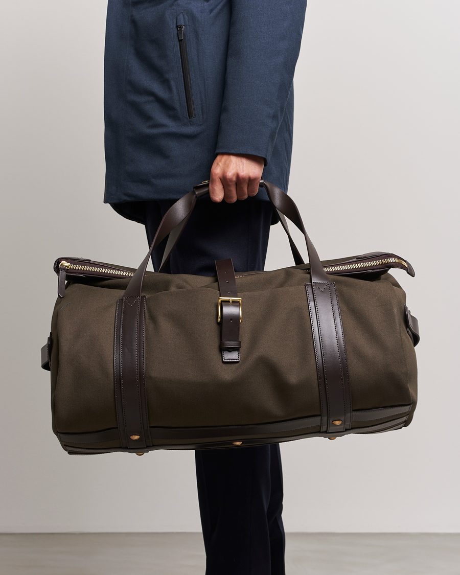 Homme | Sacs | Mismo | M/S Explorer Weekendbag Army/Dark Brown