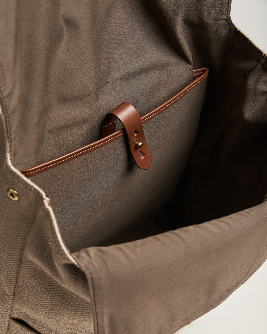 Homme | Mismo M/S Backpack Grand Herringbone/Cuoio | Mismo | M/S Backpack Grand Herringbone/Cuoio