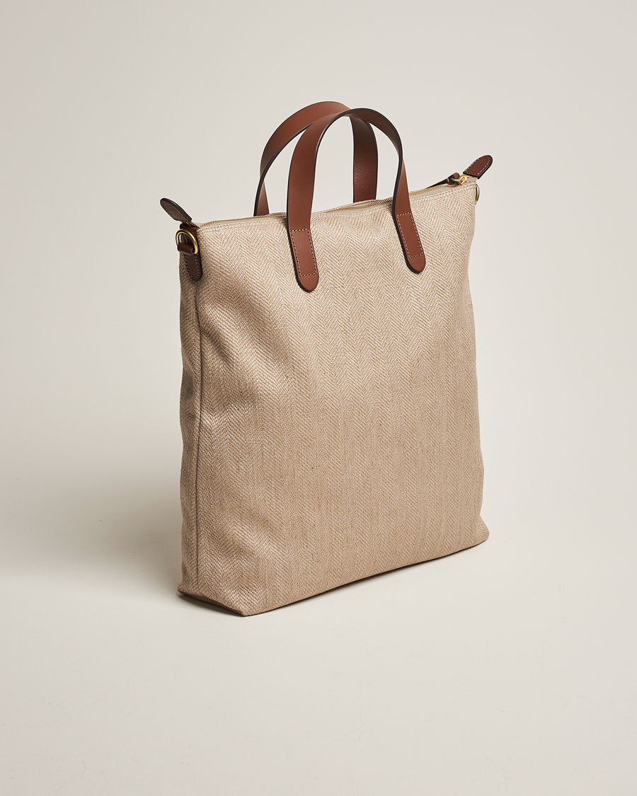 Homme | Mismo M/S Shopper Grand Herringbone/Cuoio | Mismo | M/S Shopper Grand Herringbone/Cuoio