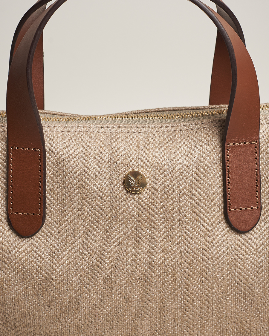 Homme | Mismo M/S Shopper Grand Herringbone/Cuoio | Mismo | M/S Shopper Grand Herringbone/Cuoio