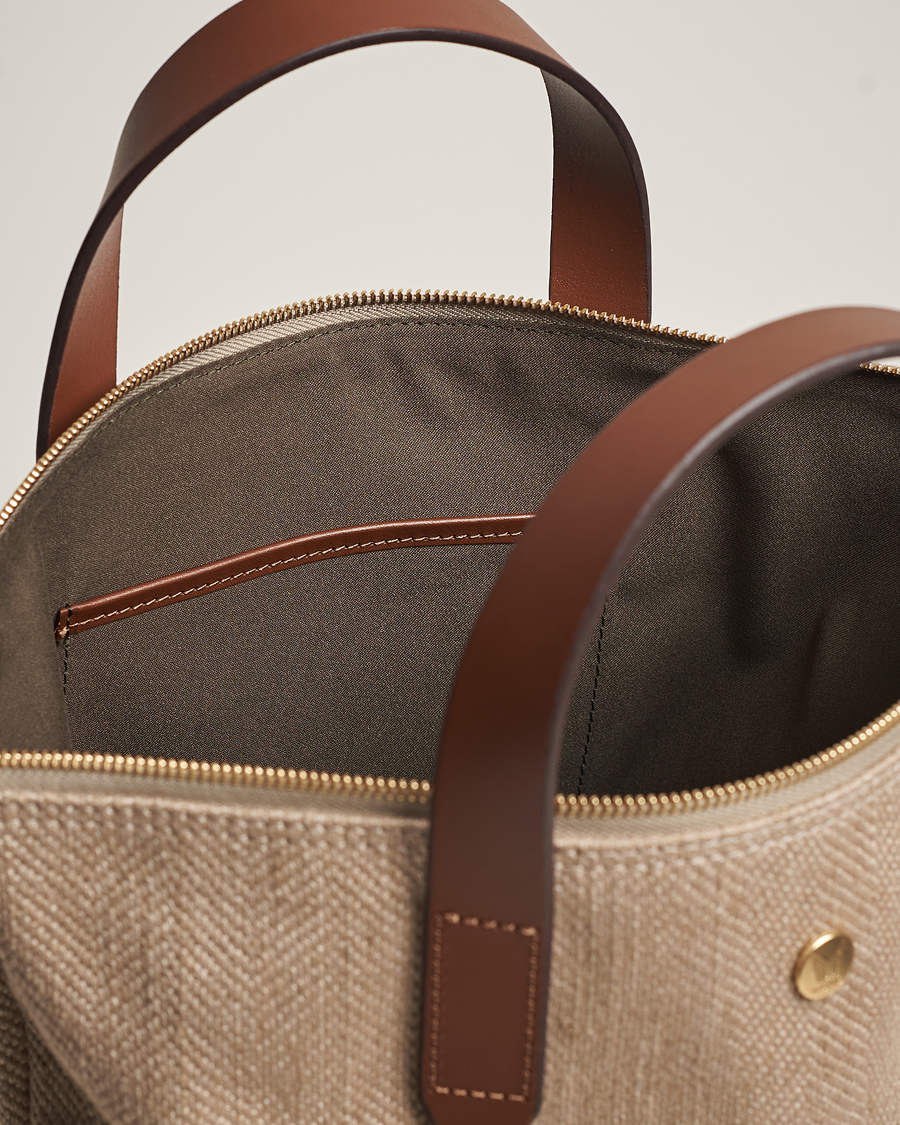 Homme | Mismo M/S Shopper Grand Herringbone/Cuoio | Mismo | M/S Shopper Grand Herringbone/Cuoio