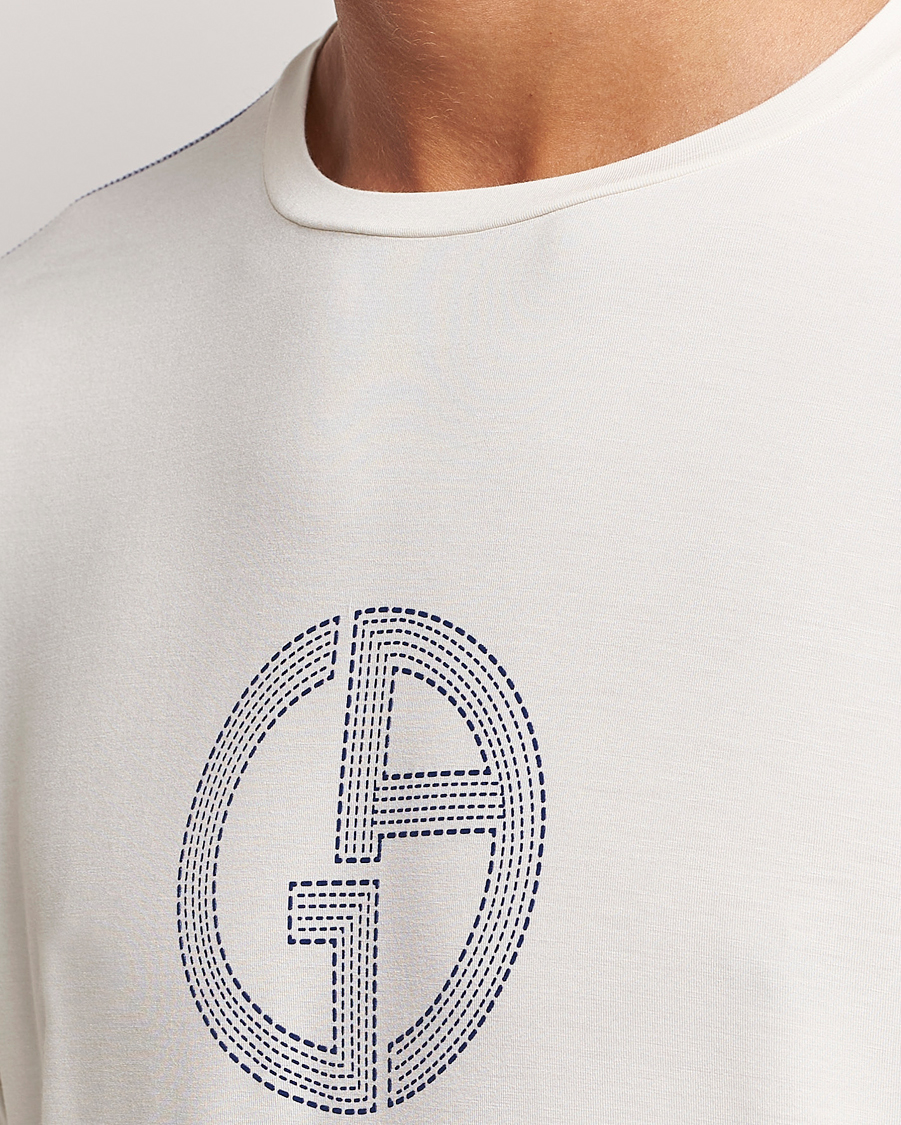 Homme | Pulls Et Tricots | Giorgio Armani | Soft Viscose Jersey Pullover Ivory