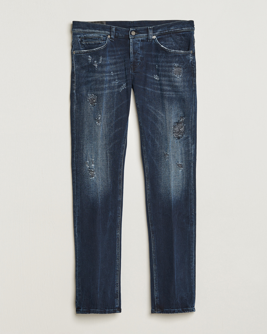 Homme | Jeans | Dondup | George Destroyed Jeans Blue Black