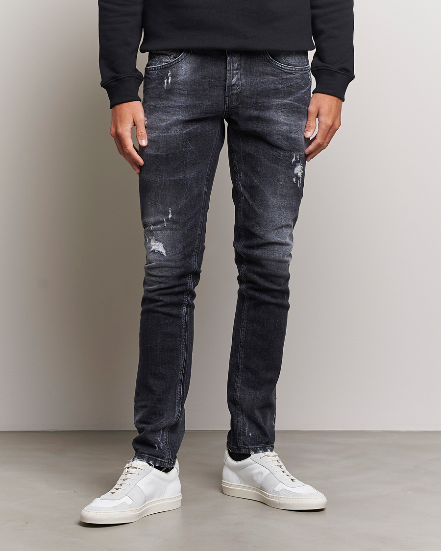 Homme | Jeans | Dondup | George Destroyed Jeans Vintage Black