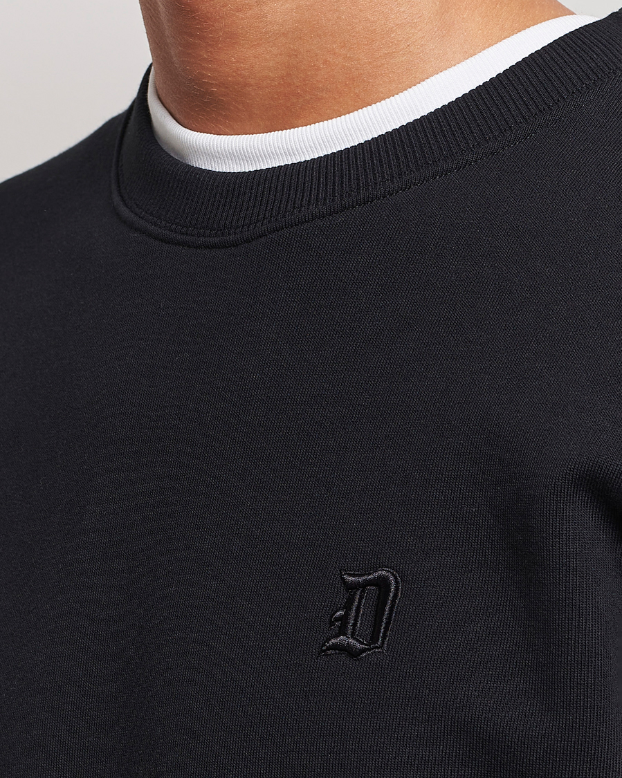 Homme | Pulls Et Tricots | Dondup | Logo Crew Neck Sweatshirt Black