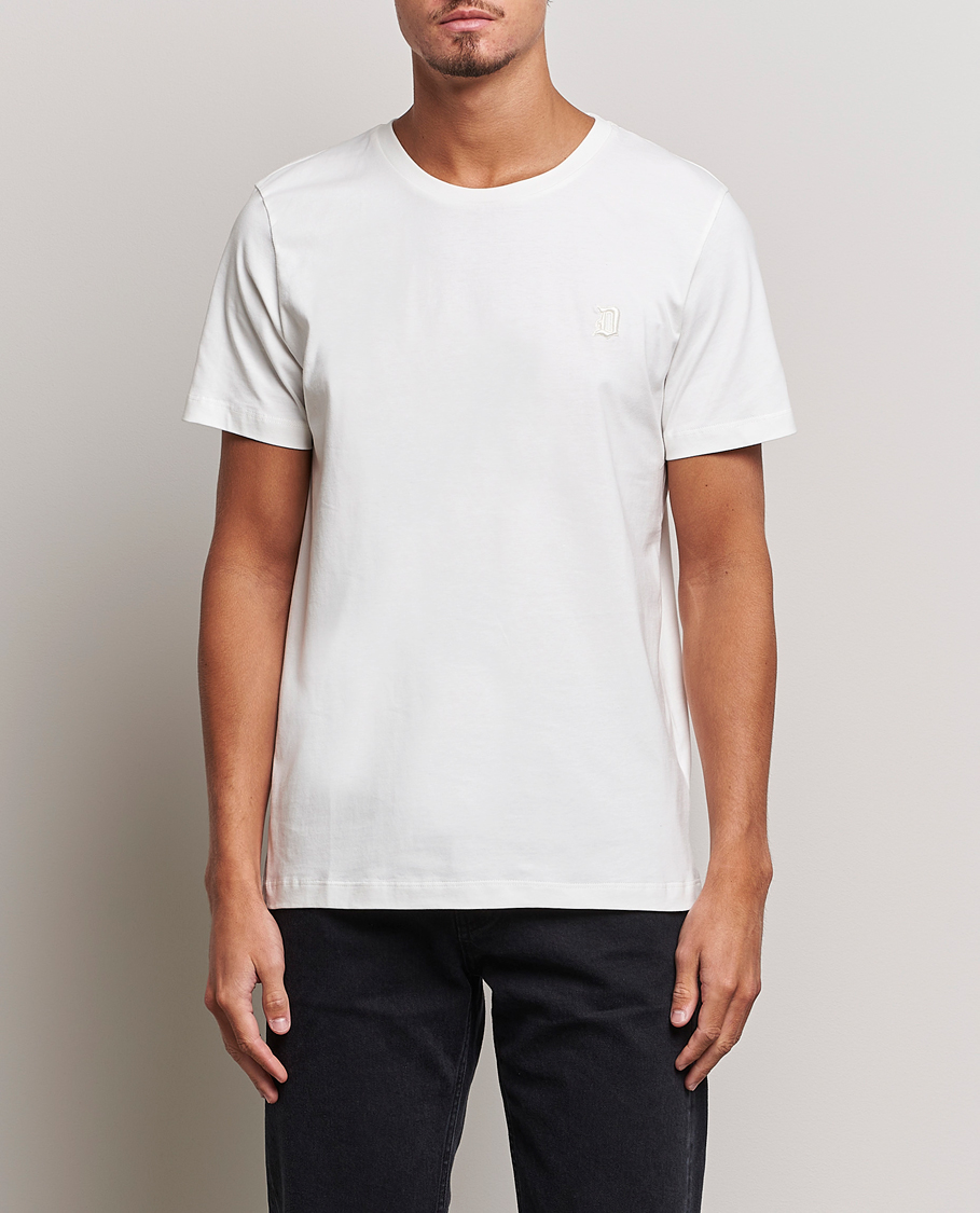 Homme | T-shirts | Dondup | Logo Crew Neck T-Shirt Off White