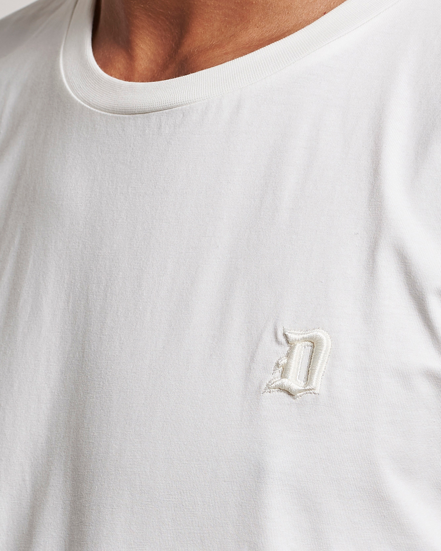 Homme | T-shirts | Dondup | Logo Crew Neck T-Shirt Off White