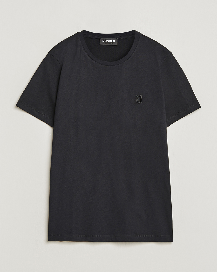 Homme | T-shirts | Dondup | Logo Crew Neck T-Shirt Black