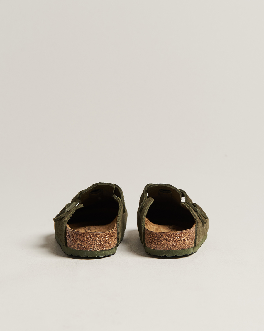 Homme | BIRKENSTOCK Boston Classic Footbed Thyme Green Suede | BIRKENSTOCK | Boston Classic Footbed Thyme Green Suede