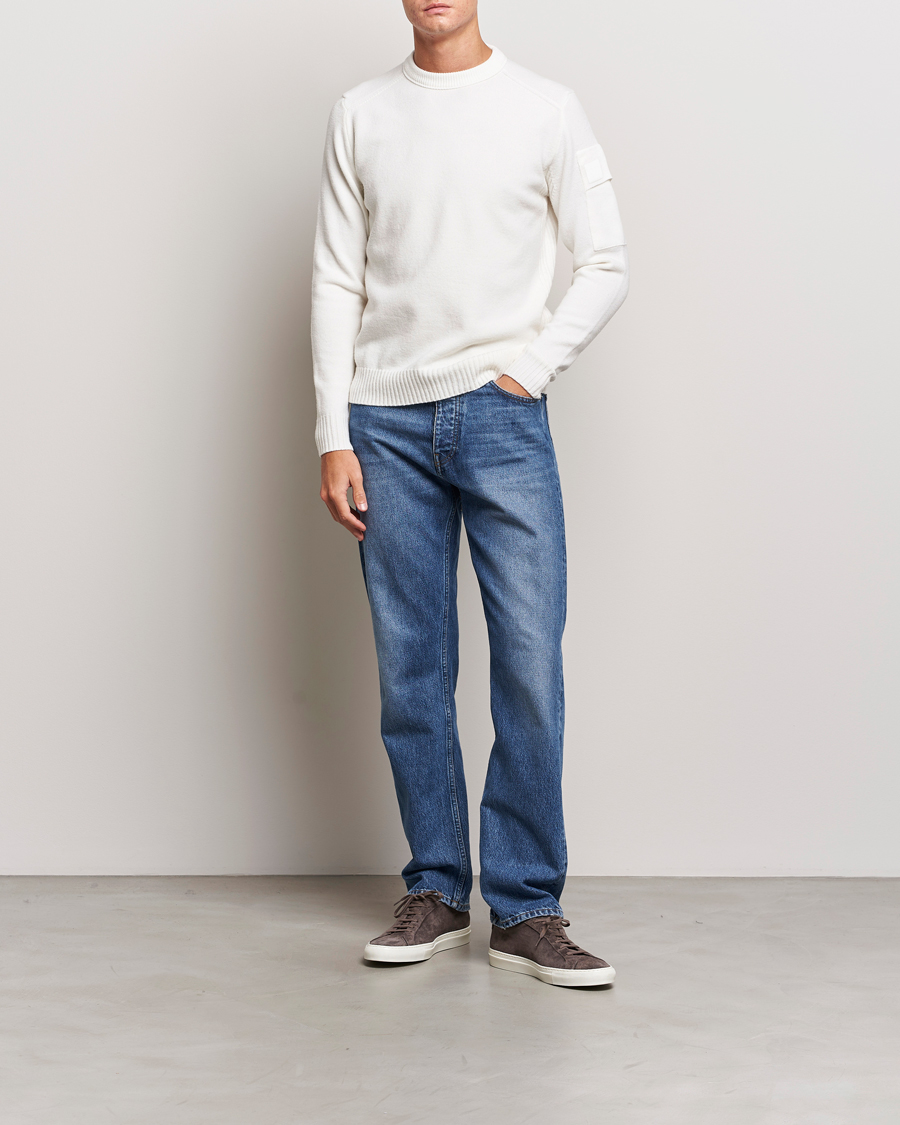 Homme | Pulls Et Tricots | C.P. Company | Metropolis Knitted Wool Crew Neck White