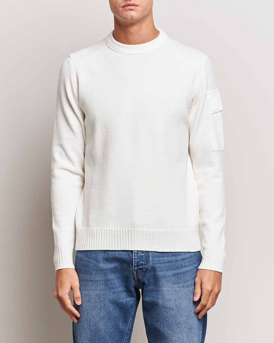 Homme | Pulls Et Tricots | C.P. Company | Metropolis Knitted Wool Crew Neck White