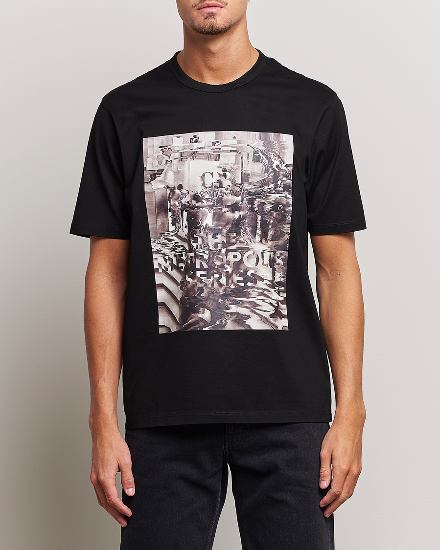 Homme | T-shirts | C.P. Company | Metropolis Mercerized Jersey Logo T-Shirts Black