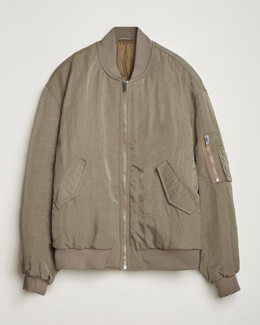Homme | Manteaux Et Vestes | Filippa K | Crinkled Bomber Jacket Nougat