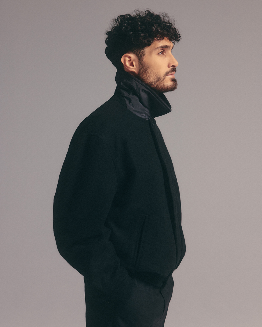 Homme | Manteaux Et Vestes | Filippa K | Wool Bomber Jacket Black