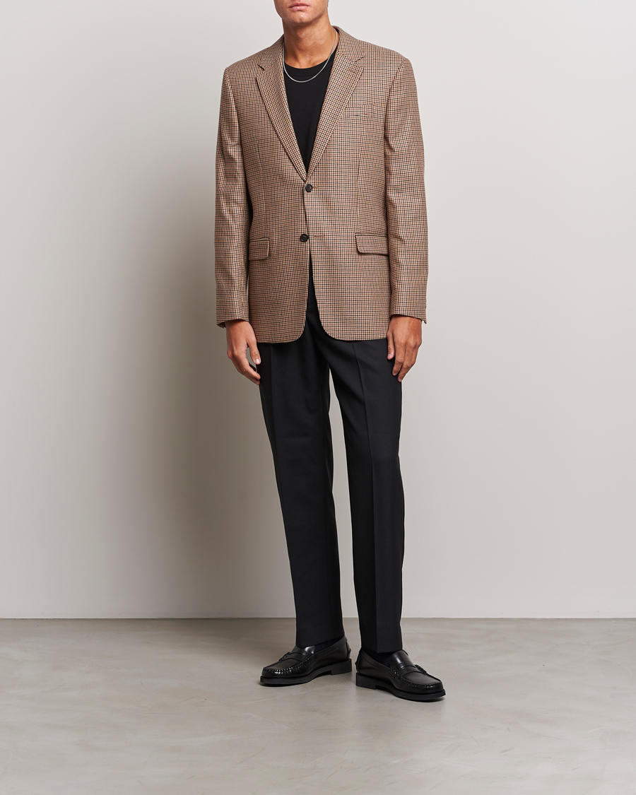 Homme | Blazers | Filippa K | Wool Checked Blazer Beige/Brown