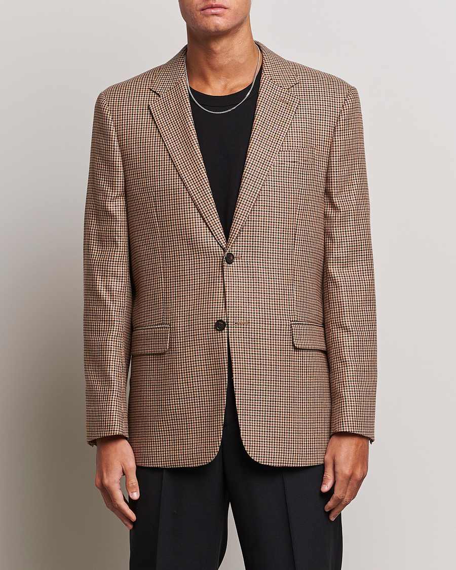 Homme | Blazers | Filippa K | Wool Checked Blazer Beige/Brown
