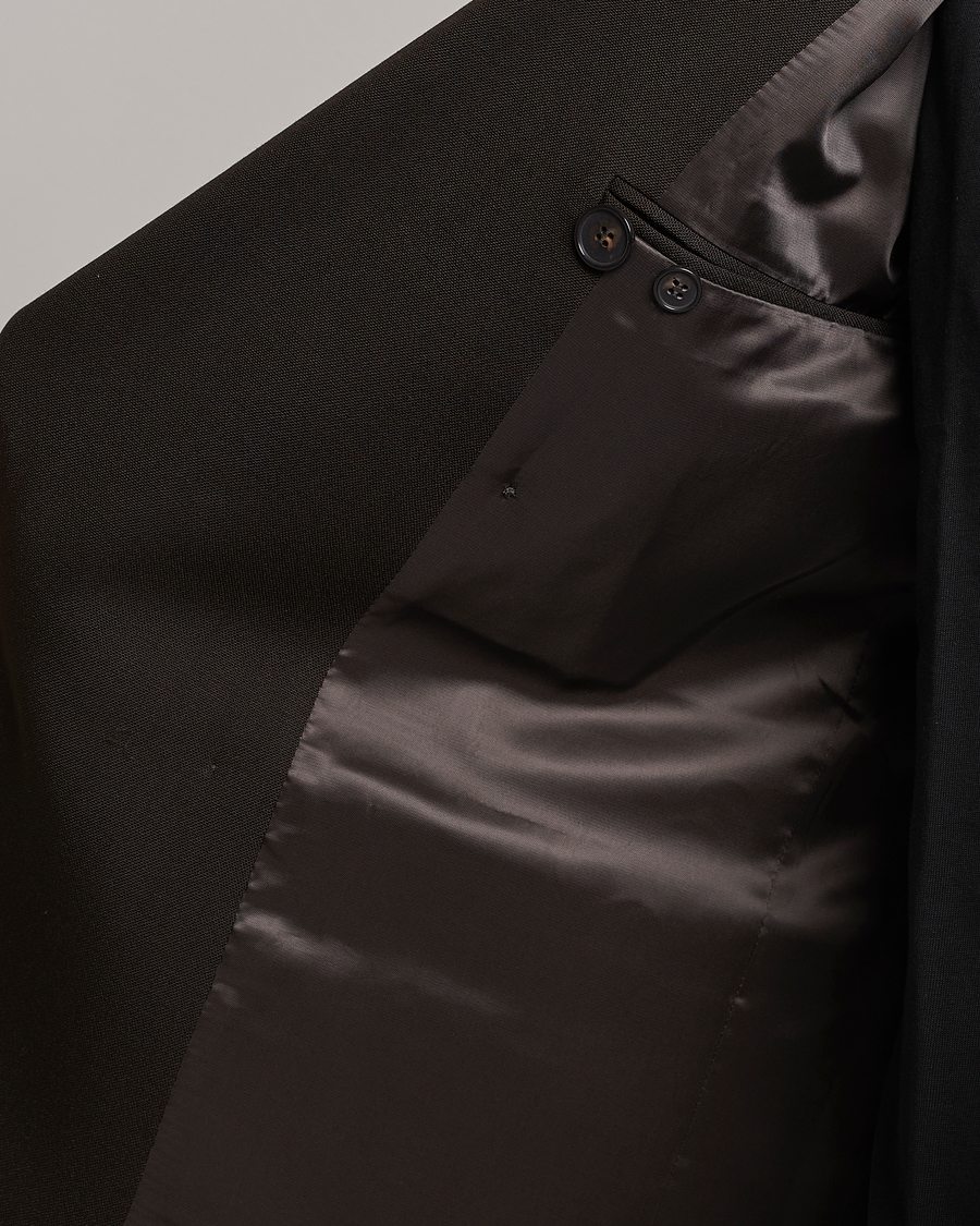 Homme | Blazers | Filippa K | Boxy Wool Double Breasted Blazer Dark Chocolate