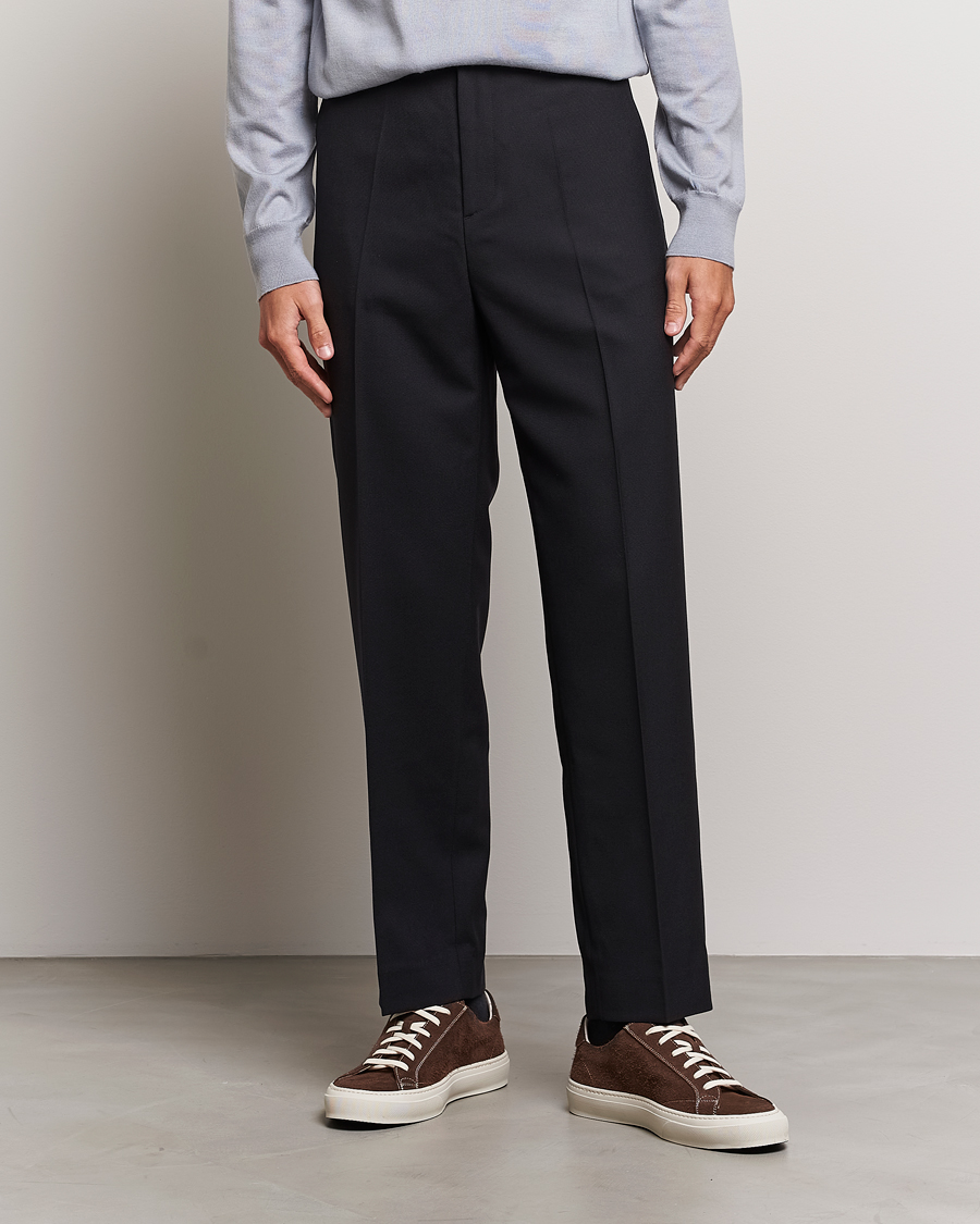 Homme | Pantalons | Filippa K | Mateo Wool Trousers Black