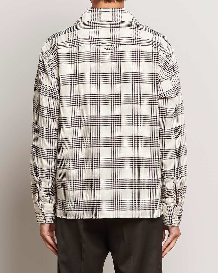 Homme | Chemises | Filippa K | Waffle Checked Resort Shirt Dark Chocolate/White
