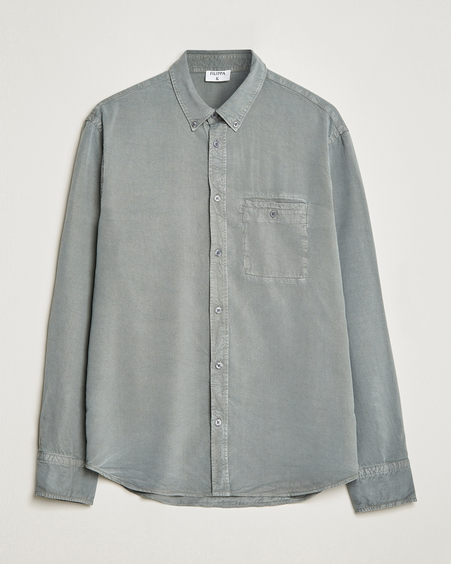 Homme | Chemises | Filippa K | Zachary Tencel Shirt Smoke Green