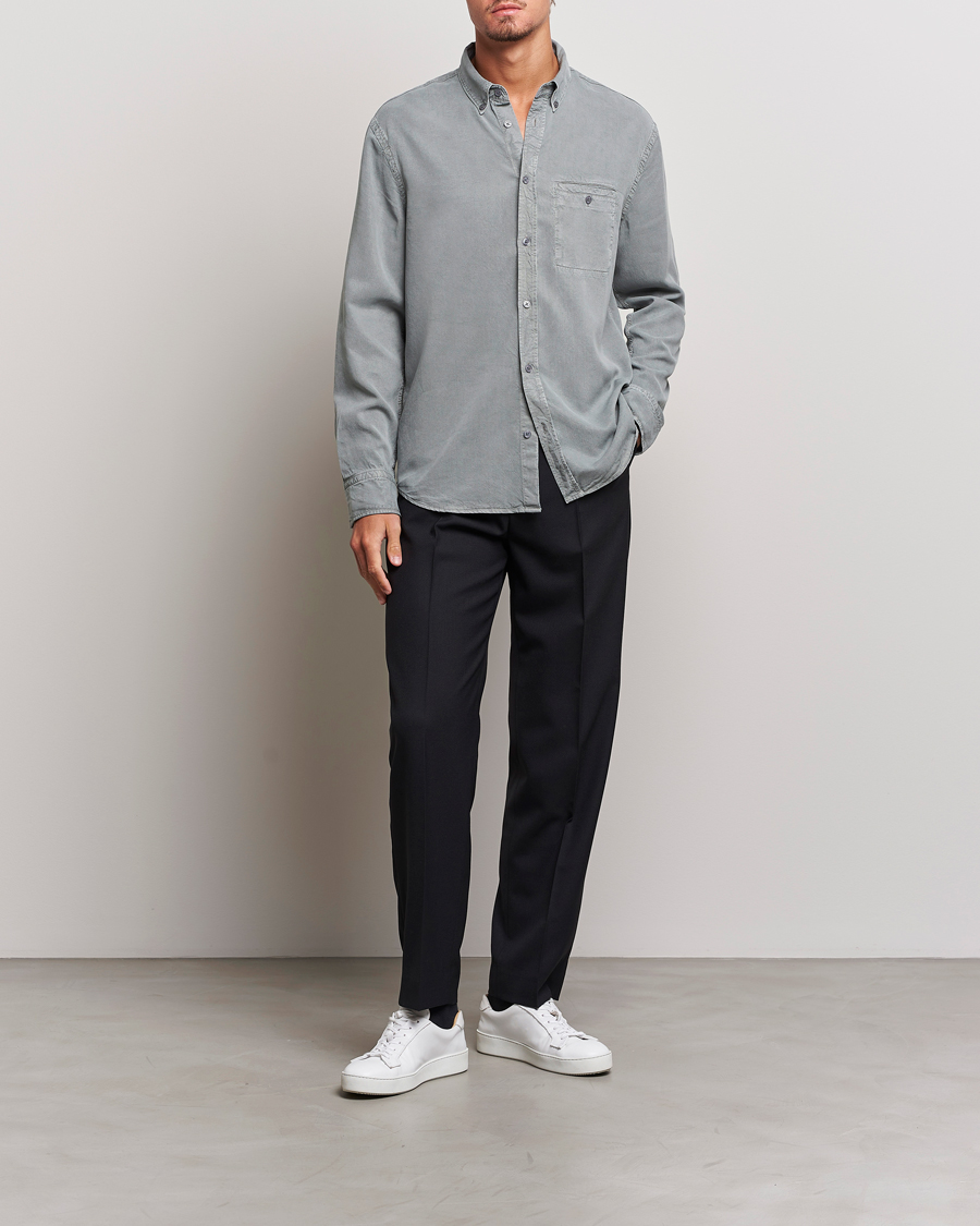 Homme | Chemises | Filippa K | Zachary Tencel Shirt Smoke Green